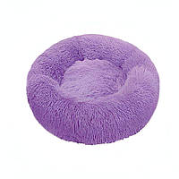 Лежак для животных плюшка Фауна Time to relax 55 см Фиолетовый ET, код: 8215235