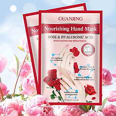 Маска-рукавички для рук з екстрактом троянди Guanjing Nourishing Hand Mask 40 г