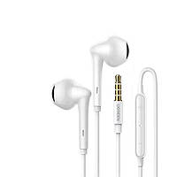 Навушники UGREEN EP101 Wired Earphones with 3.5mm Plug (White)