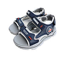 Босоножки из экокожи для мальчика Jong-Golf синие 26,27,28,29,31 р