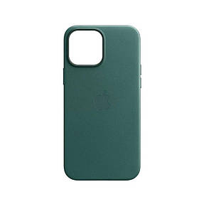 Чохол для смартфона Leather AAA Full Magsafe IC for iPhone 15 Pro Pine Green