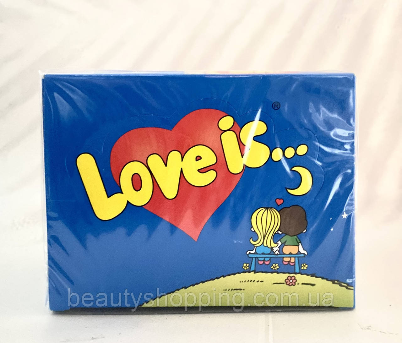 Love is жувальна гумка зі смаком банана та полуниці 100 шт