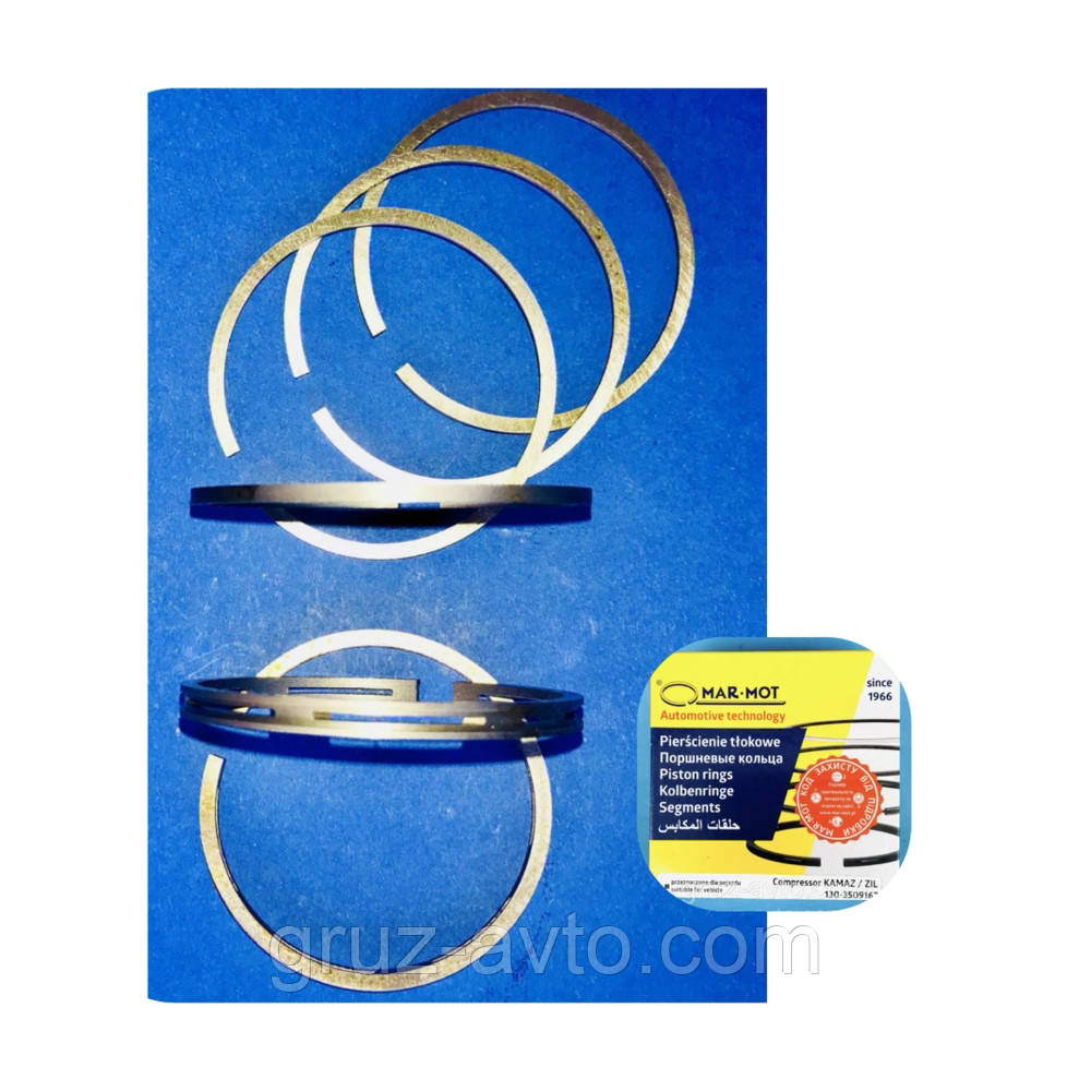 Комплект поршневих кілець на 2 поршні пневмо компресора ЗІЛ-130 Камаз МАЗ std 60.0