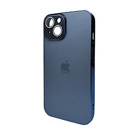 Чохол для смартфона AG Glass Sapphire Frame MagSafe Logo for Apple iPhone 15 Sea Blue