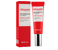 Крем з керамідами для шкіри навколо очей Farmstay Ceramide Age Corrector Eye Cream 50мл ФармСтей