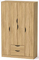 Шкаф для вещей Любовь Компанит Дуб сонома (120х44,8х195 см) ET, код: 2619362