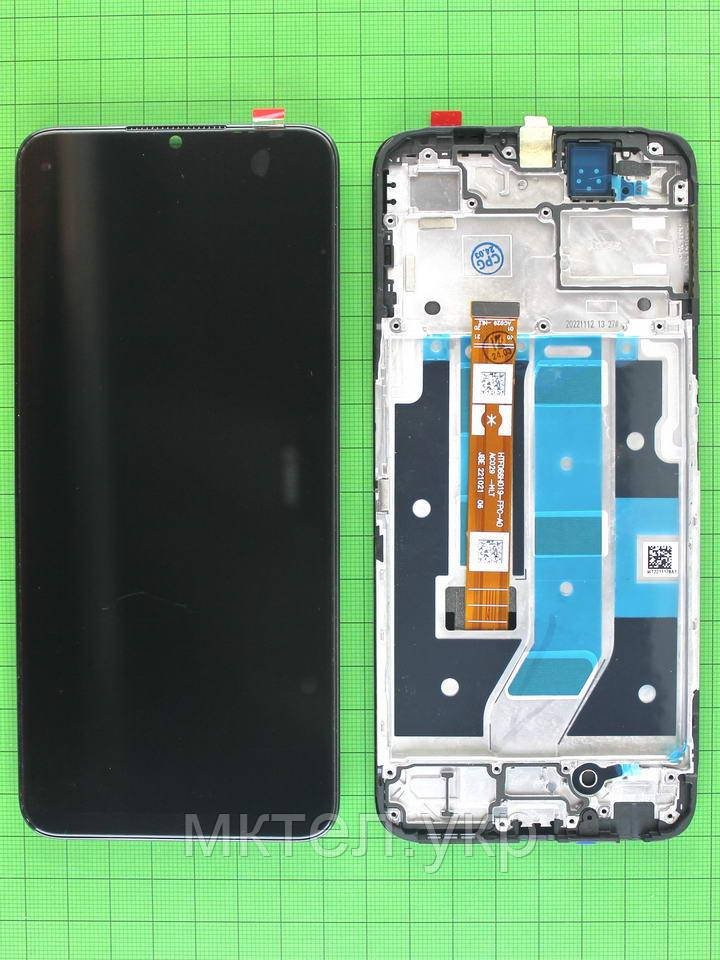 Дисплей Oppo A78 5G, A58 5G з сенсором, передньою панеллю, чорний