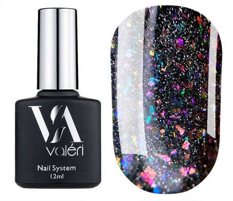 Топ світловідбиваючий без липкого шару Valeri Top DISKO Flash 12 мл, фото 1