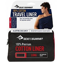 Вкладыш в спальник Sea To Summit Premium Cotton Travel Liner Long 92х210см (1033-STS ALONGOSN UL, код: 7513260