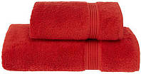 Комплект полотенец Lana Kirmizi Red банное 75х150см и лицевое 50х90см хлопок DP69911 Soft cot BM, код: 8382099