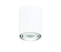 Белый круглый точковой накладной светильник 90х125