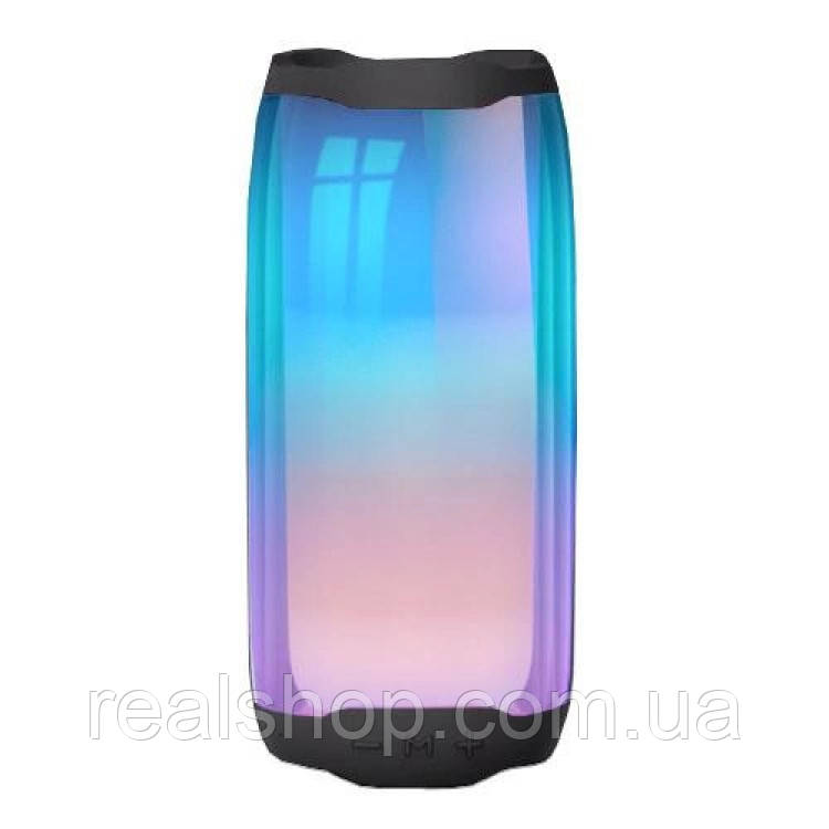 Портативна колонка Pulse 4 BT/TF/FM/AUX/USB з підсвіткою 10 Вт, чорна