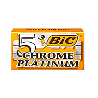 Лезвия для бритья BIC chrome platinum 5 шт из нержавеющей стали