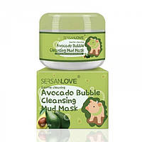 Маска для лица SERSANLOVE Bubble Mask Cleansing Mud с экстрактом авокадо 100 г UL, код: 7822399