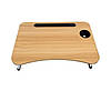 Столик для сніданку складаний переносний 60 х 40 х 30 см дерево, фото 2