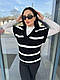 Стильна в'язана жилетка в смужку хіт продажів 2024, фото 9