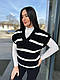 Стильна в'язана жилетка в смужку хіт продажів 2024, фото 3