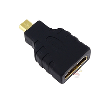 Переходник HDMI F/micro HDMI M черный