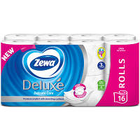 Туалетная бумага Zewa Deluxe белая 3 слоя 16 рулонов (7322540313321) sl