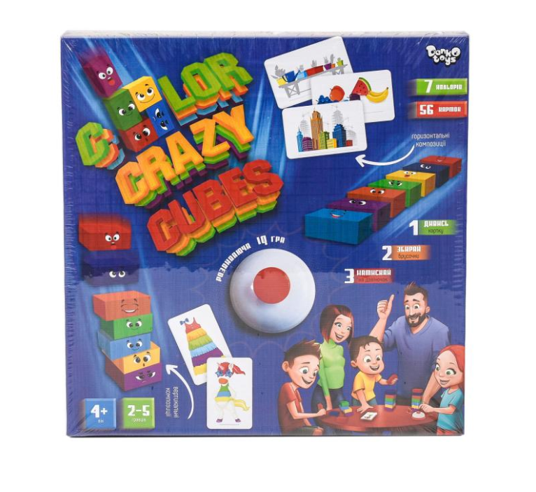 Настільна гра Danko Toys Crazy Cubes 2-5 гравців для всієї родини