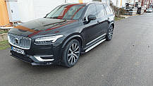 Бокові пороги Shining (2 шт. Алюміній) для Volvo XC90 2015- рр, фото 6