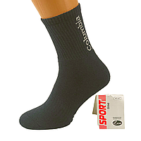 Носки мужские махровые высокие Sport 27-31 размер (42-46 обувь) зимние серый