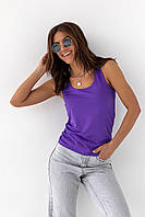 Майка однотонна з еластичної тканини Enjoy Carnavale - фіолетовий колір, S (є розміри) lk