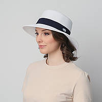 Шляпа LuckyLOOK женская канотье 375-797 One size Белый UL, код: 7437099