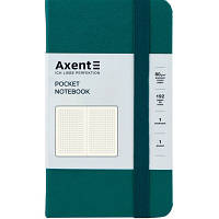 Книга записная Axent Partner, 95x140 мм, 96 листов, клетка, малахитовая (8301-31-A) sl