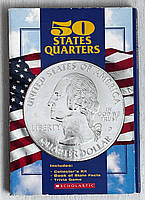 США 25 центов (квотер) 1999-2008, Набор 50 монет "Серия Штаты США". В альбоме