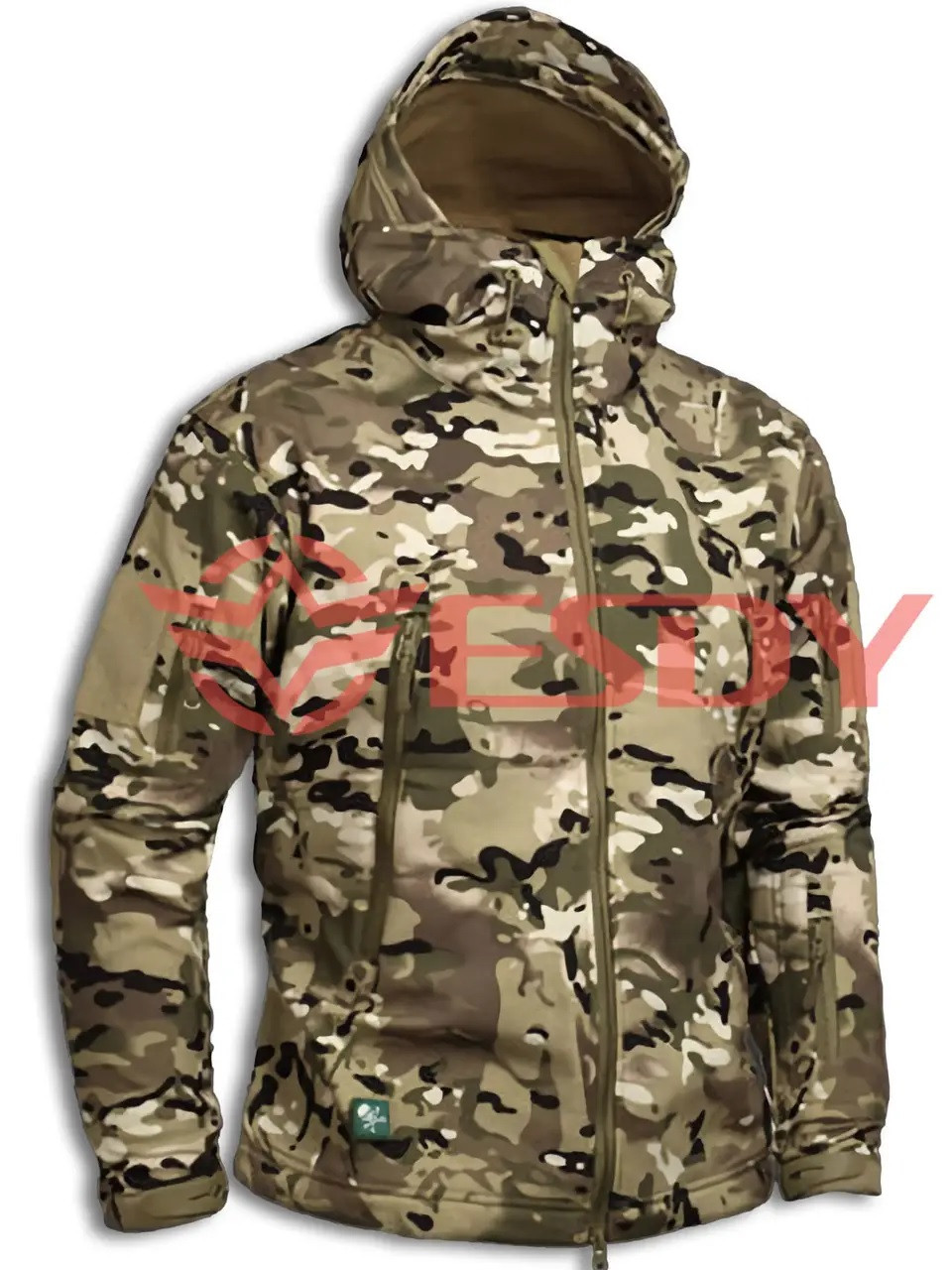 Куртка ESDY Softshell софтшел, тактична 01. CP мультикам