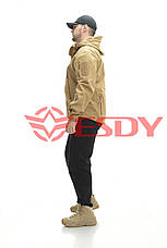 Куртка ESDY Softshell софтшел, тактична 01 Койот, фото 3