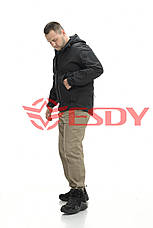 Куртка ESDY Softshell софтшел, тактична 01 Чорна, фото 3