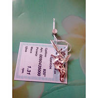 Срібний кулон, підвіс у формі ангела