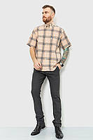 Рубашка мужская в полоску бежево-серый 167R979 Ager XL UL, код: 8230044