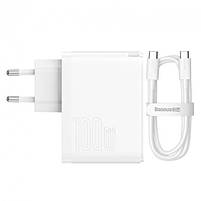 Зарядний пристрій Baseus GaN5 Pro Fast Universal USB-A/USB-C 100W white, фото 8