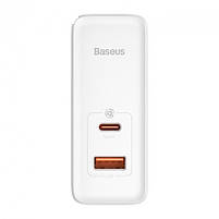 Зарядний пристрій Baseus GaN5 Pro Fast Universal USB-A/USB-C 100W white, фото 5