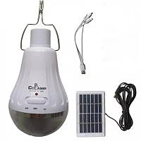 Лампа фонарь аккумуляторный CL-028Max + солнечная панель 8423 NB, код: 8127575