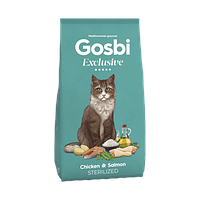 Gosbi Exclusive Cat Chicken&Salmon Sterilized сухой корм курица лосось д/стерилизованных кошек 1.5кг 05019-1.5