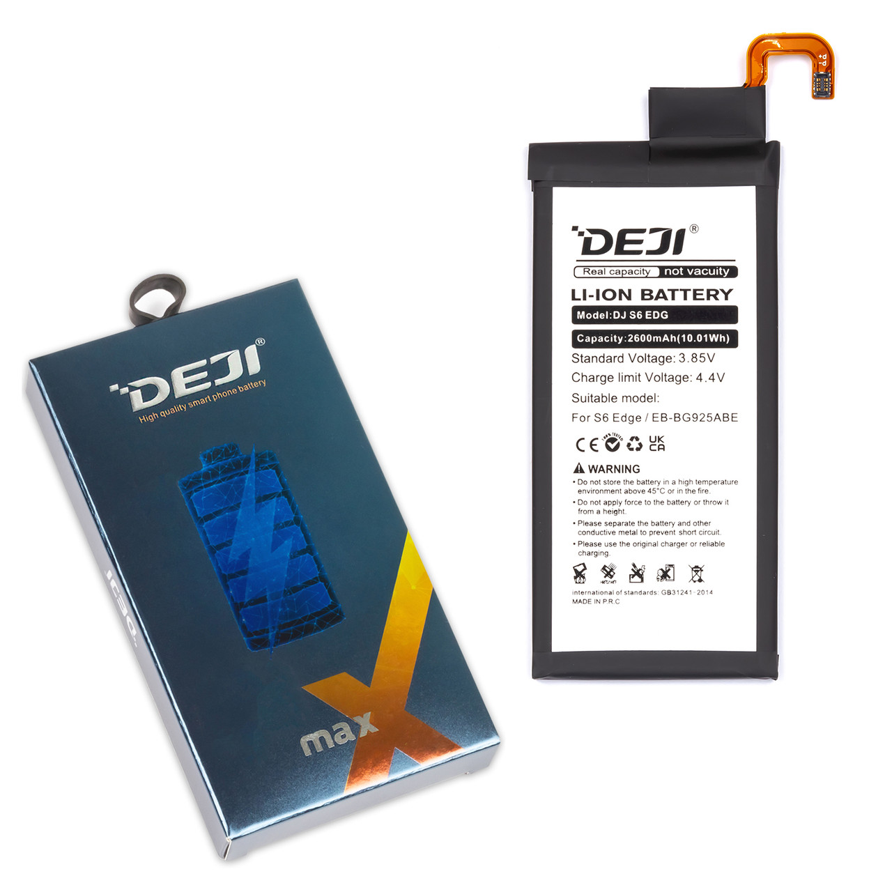 АКБ SAMSUNG G925 S6 Edge (EB-BG925ABE) DEJI (2600 mAh)