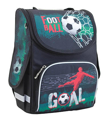 Рюкзак шкільний каркасний Smart PG-11 Green football, 34*26*14 (553419), фото 1