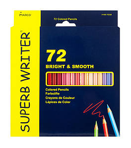 Олівці 72 кольорів шестигранні, Superb Writer,4100-72CB,TM"Marco"