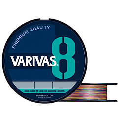 Шнур Varivas PE Line X8 Multicolor 150m #1.2/0.185mm 23lb/10.41kg