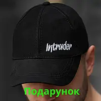 Кепка бейсболка мужская модная чёрная Intruder, Оригинальные кепки и бейсболки молодежные стильные