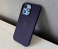 Чехол Silicone Case Magsafe для iPhone 14 Pro Max с микрофиброй плотный чехол с магсейф на айфон 14 про макс