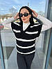 Стильна в'язана жилетка в смужку хіт продажів 2024, фото 9