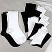 Набір шкарпеток жіночих 6 пар «Black & White» з високою резинкою бавовна преміум сегмент розмір 35-38, фото 3