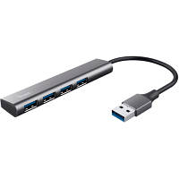 Концентратор Halyx 4-Port USB-A 3.2 Grey Trust (24947_TRUST) sl