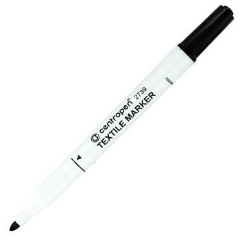 Маркер для тканини Centropen Textile 2мм 2739*_Черный