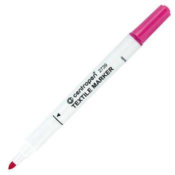 Маркер для тканини Centropen Textile 2мм 2739*_Розовый